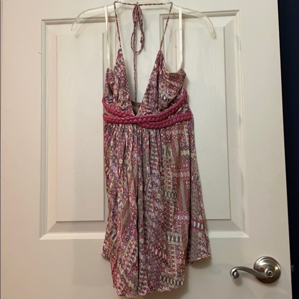 Pink halter top
